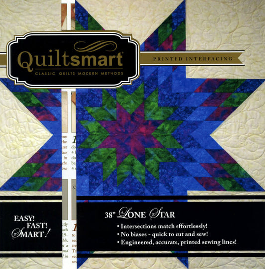 Quiltsmart Printed Interfacing  38 INCH  Lone Star QS15004