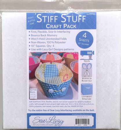 Stiff Stuff 10in Squares Craft 4 Pack SLG107SQ