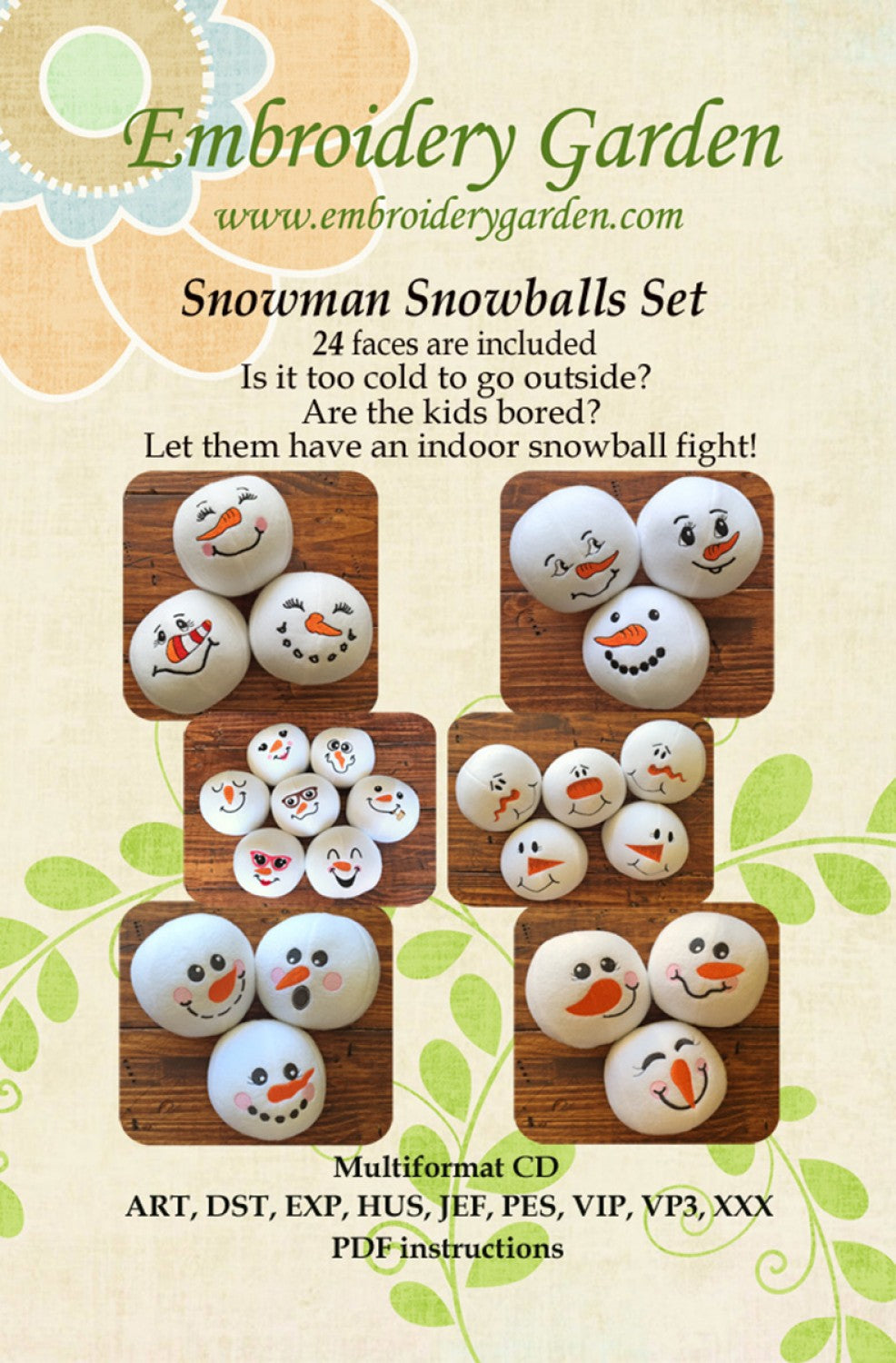 Snowman Snowball Set SNWBLST14