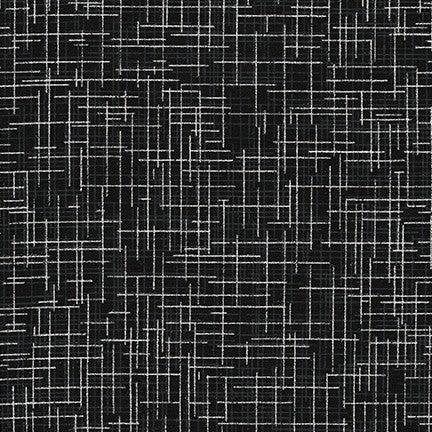 Robert Kaufman Quilter's Linen Metallic 14476-181 Onyx