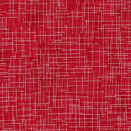 Robert Kaufman Quilter's Linen Metallic 14476-94 Cardinal