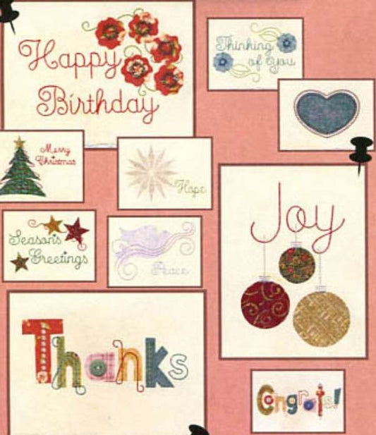 Embroidery Greeting Cards with CD SS9027