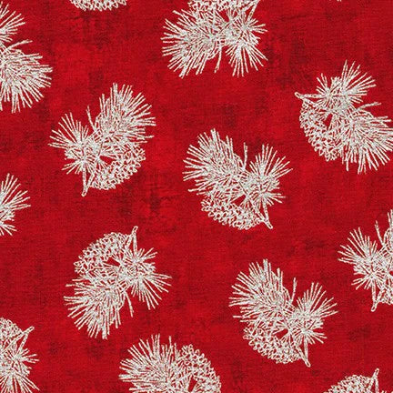 Robert Kaufman Winter's Grandeur Metallic 9 AXBM-20080-93 SCARLET