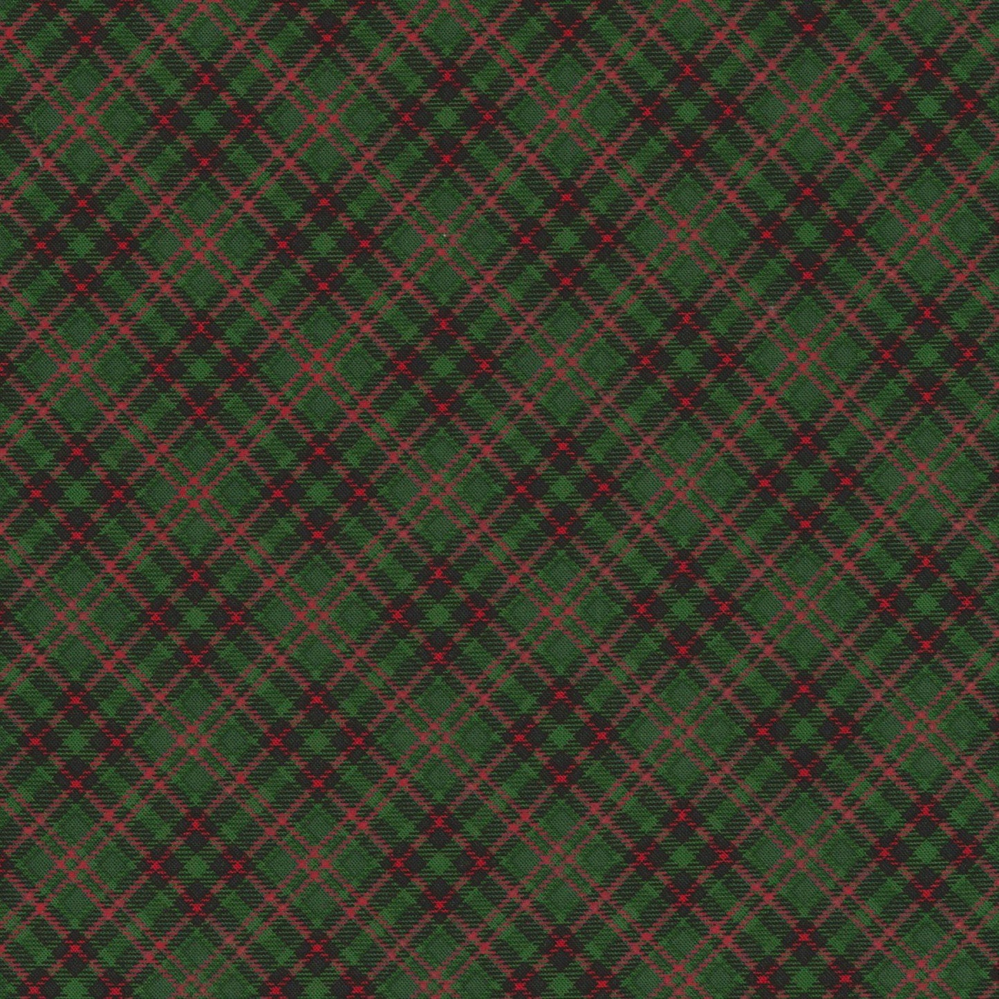 Timeless Treasures Holiday C5790-Green Bias Plaid