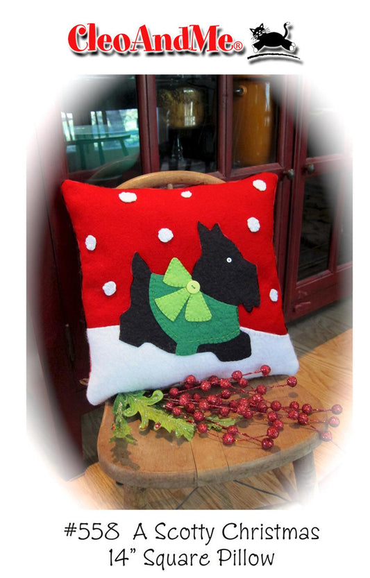 A Scotty Christmas Pillow Pattern CAM558