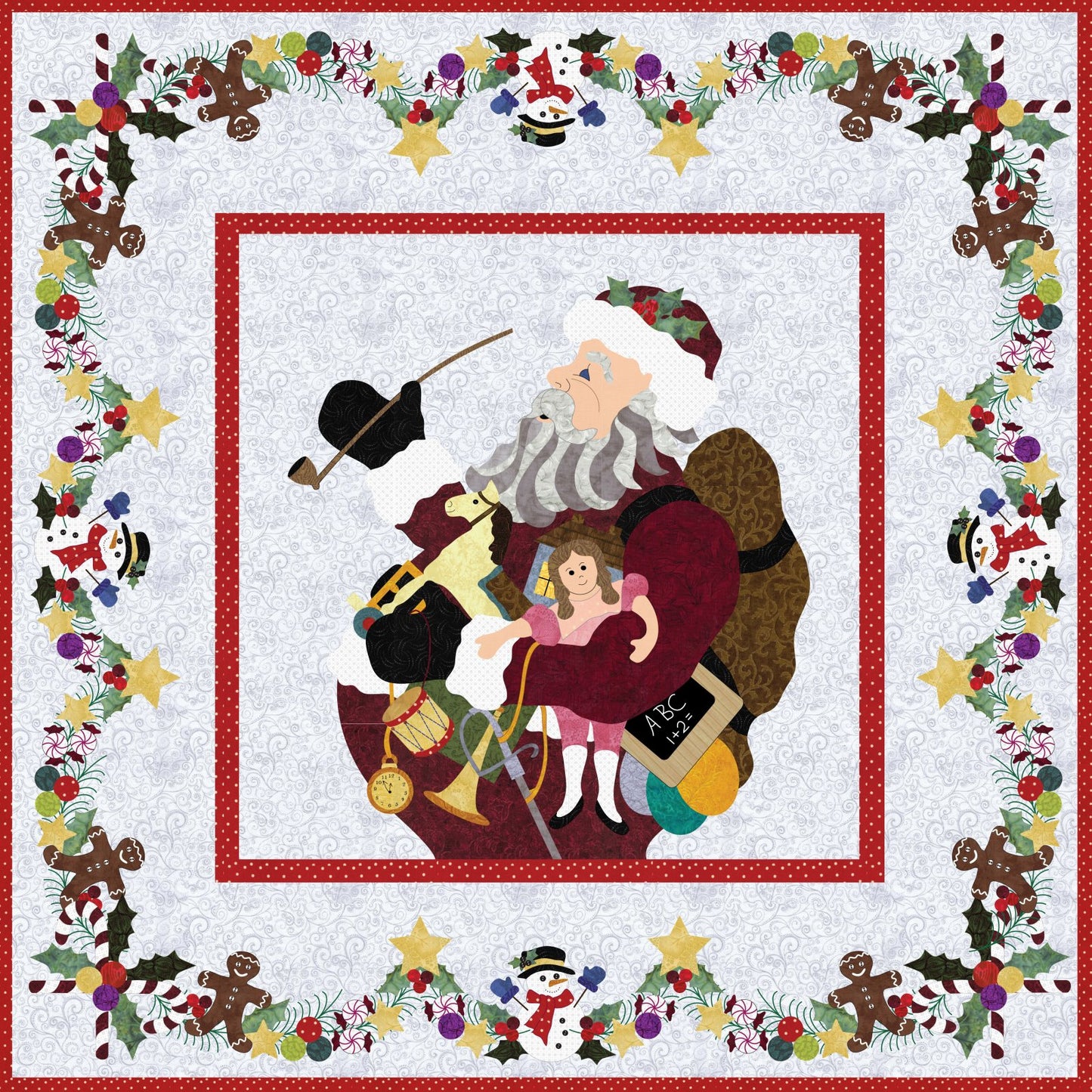 Ole Time Santa Wallhanging P3-170