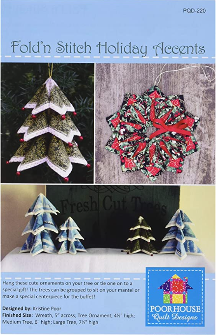 Fold n Stitch Holiday Accents Pattern PQD220