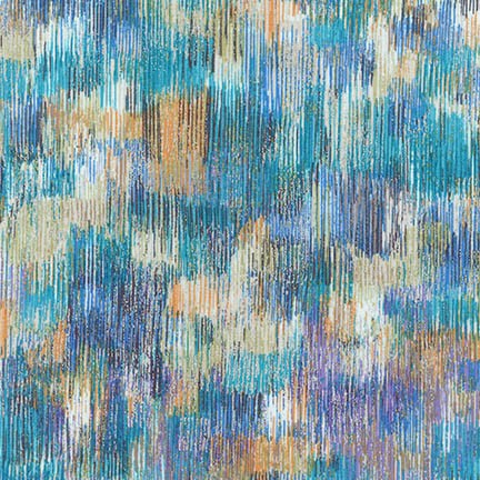 Robert Kaufman Fusions Brushwork Metallic SRKM-18059-333 SEA GLASS
