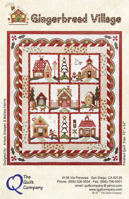 The Quilt Company Gingerbread Village 7 Pattern Pack THQGV100