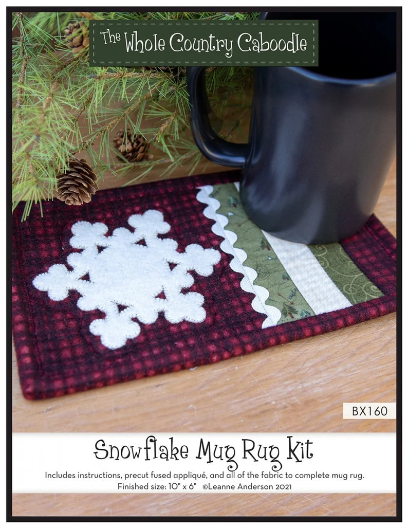 Snowflake Mug Rug Kit WCCBX160