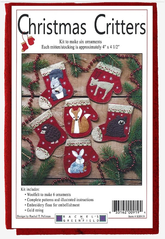 Christmas Critters Ornament Kit K0919