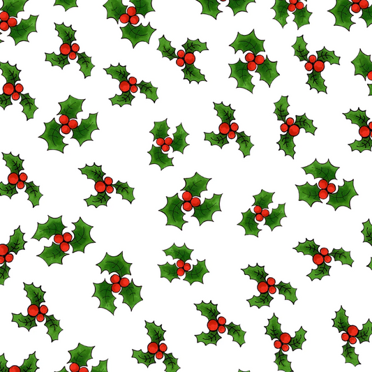 Loralie Designs Holly Toss / White LOD691-957