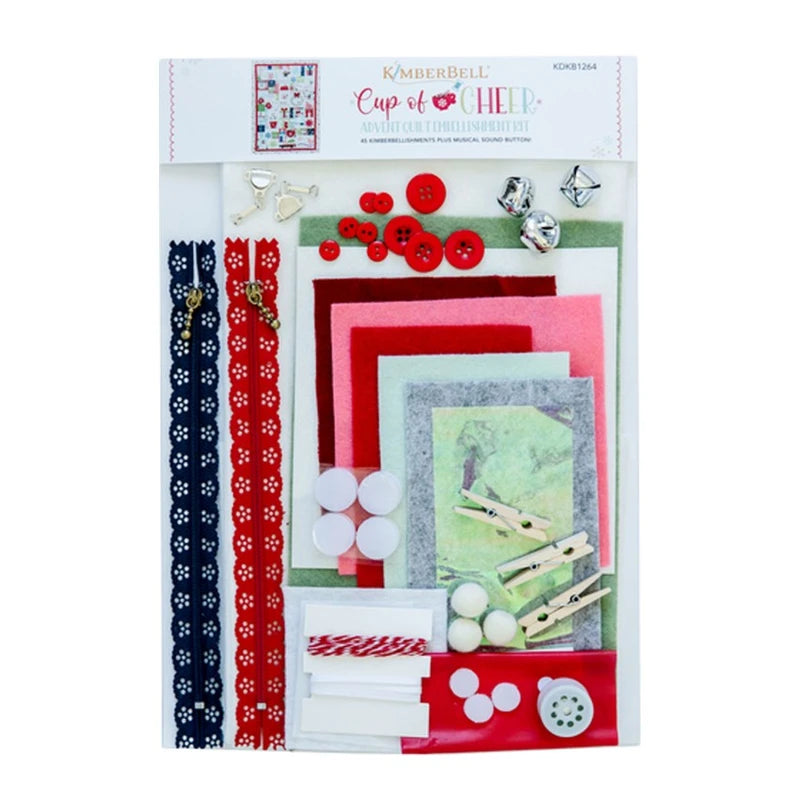 Cup of Cheer Advent Quilt Kit Embellishment kit KDKB1264