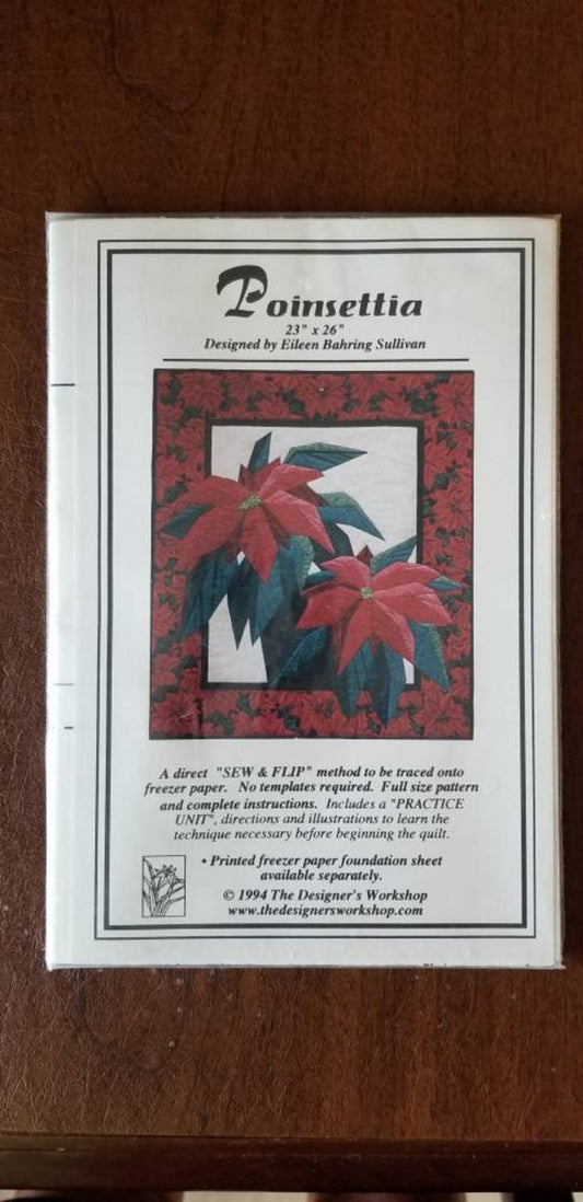 Poinsettia (with freezer paper) D10404